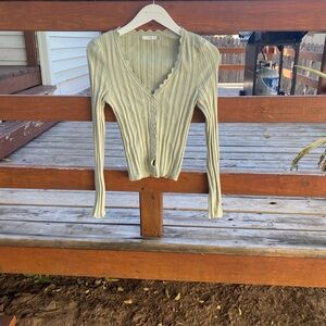 Lush Sage Ribbed Knit Top